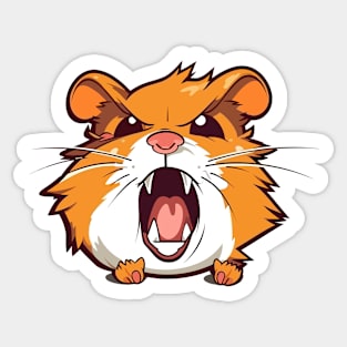 Crazy Hamster Sticker